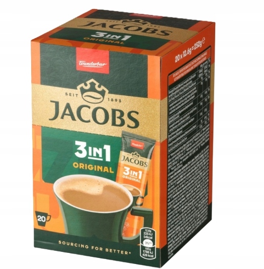3 Sztuki Jacobs 3W1 Orginal 20x12,6G Karton
