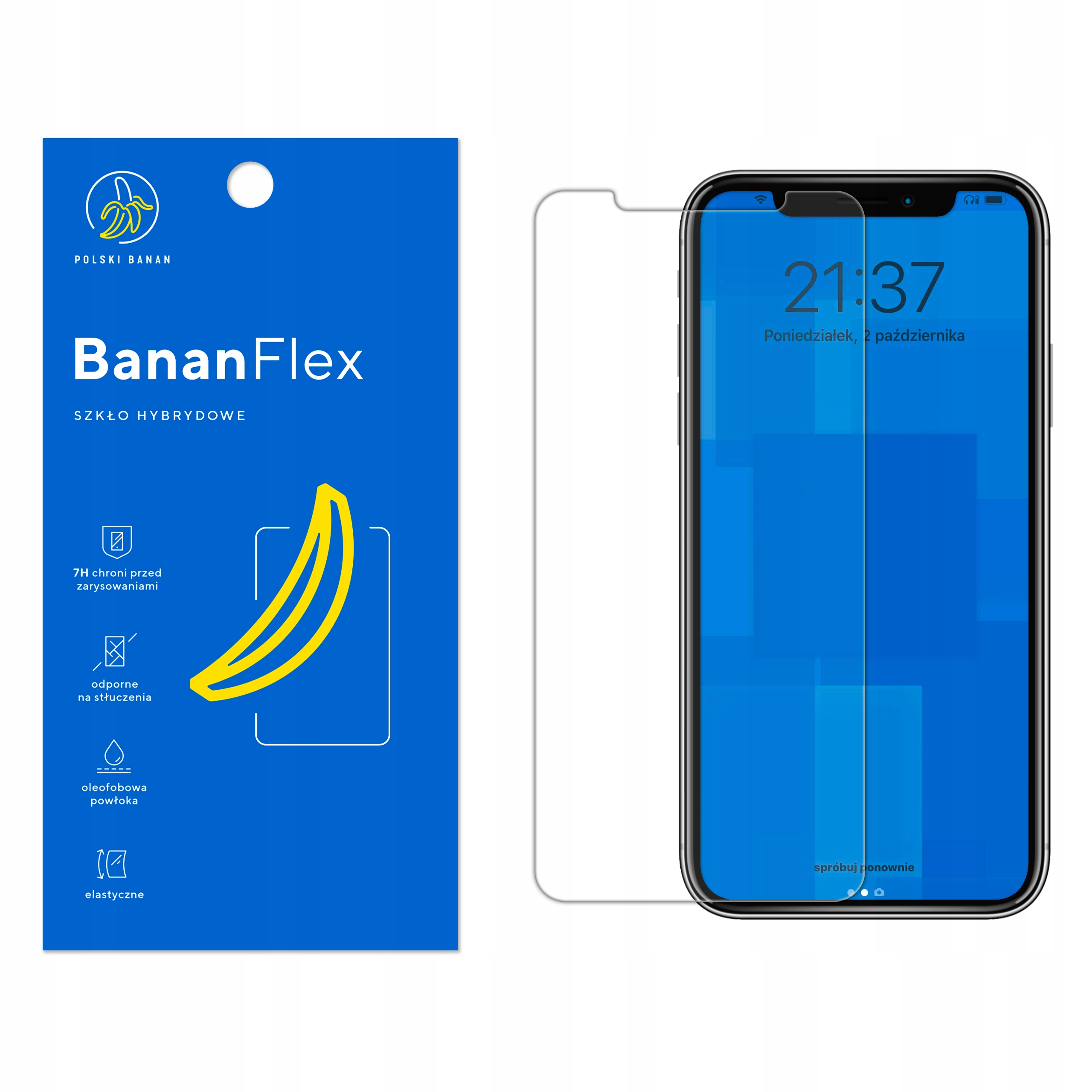 

Szkło Hybrydowe Polski Banan 7H do iPhone 11 Pro