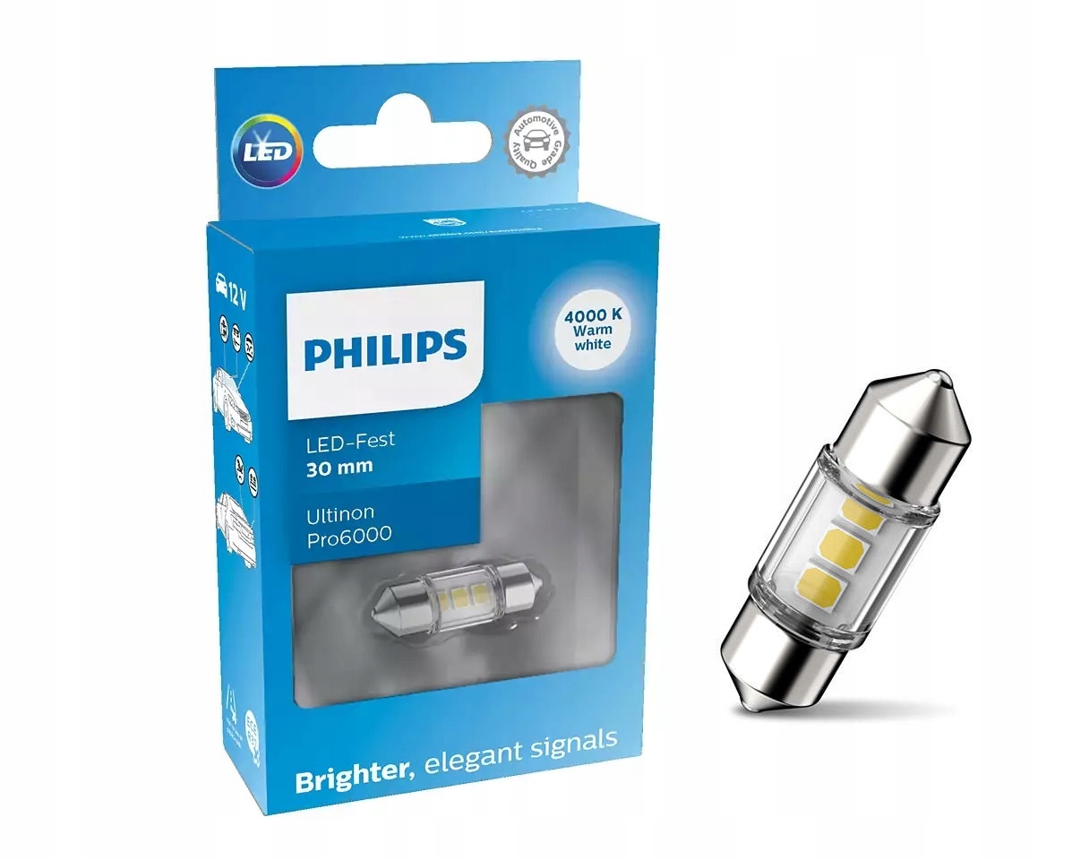 

Philips Led C5W 30mm 4000K Ultinon Pro6000 1szt.