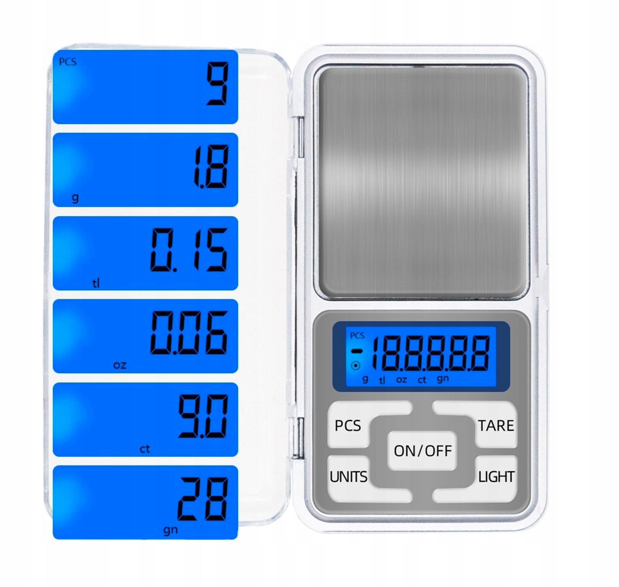 WAGA JUBILERSKA ELEKTRONICZNA 200G/0,01G +BATERIE Marka Inna