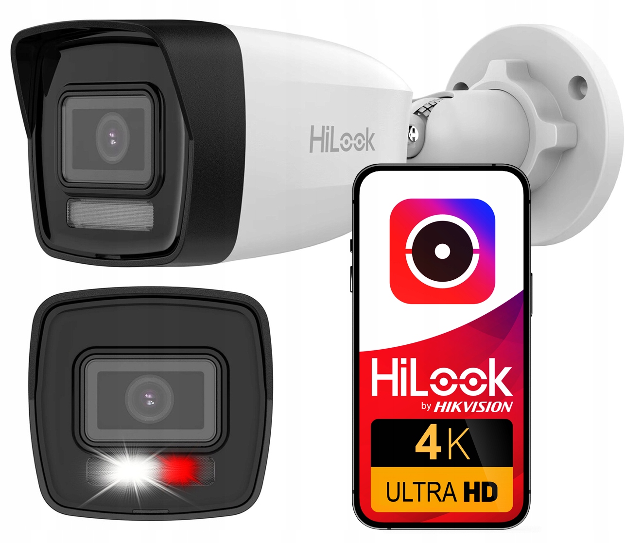 Vonkajšia Ip Kamera 8MPx 4K Poe Hilook By Hikvision Mikrofon IPCAM-B8-30DL