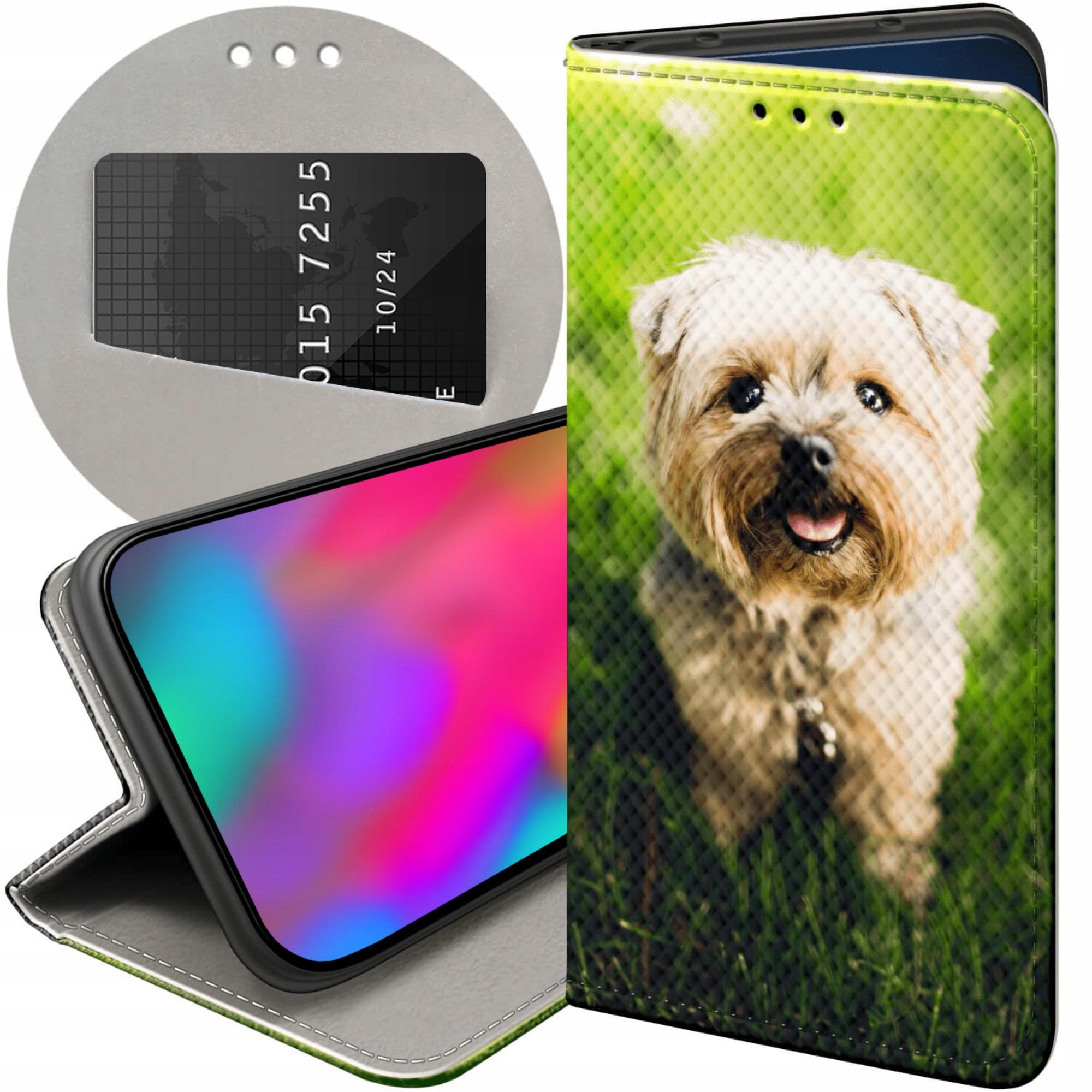 Etui Z Klapką Do Apple Iphone 13 14 Pieski Psiaki Dogs Futerał Case