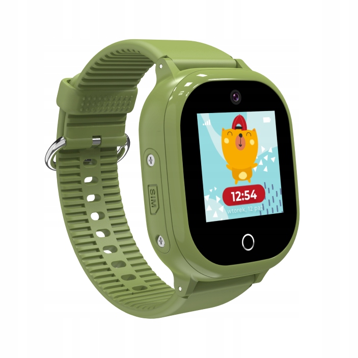 SMARTWATCH ZEGAREK DLA DZIECI GPS APP WIFI ZIELONY Model inny