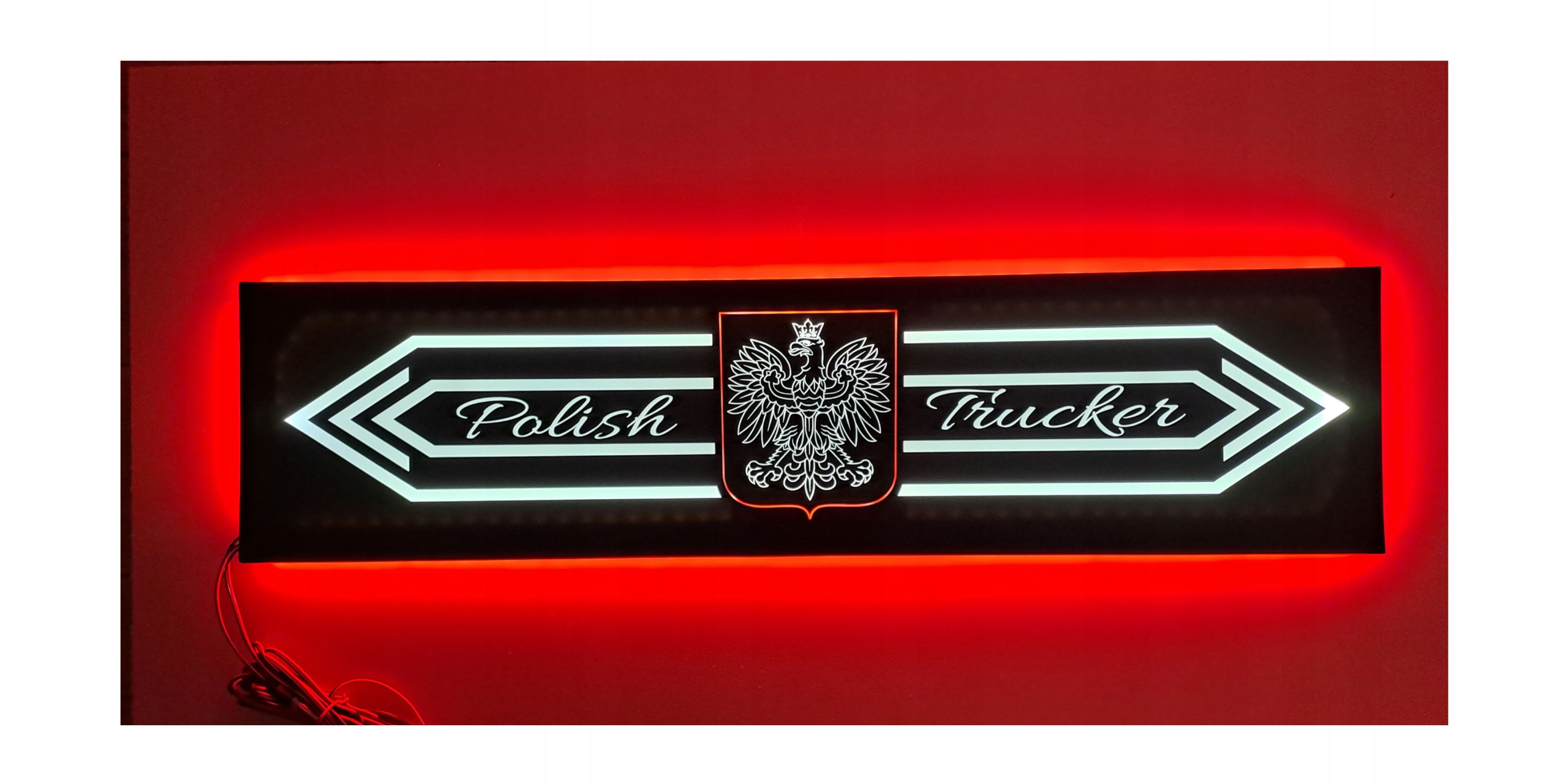 Led tabuľa Polish Trucker nad posteľ s podsvietením kabíny Tir Lkw