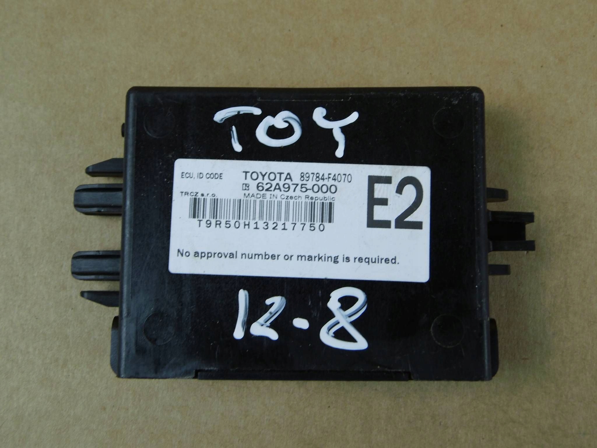 Toyota C-HR CHR module computer control unit immobilizera 89784-F4070