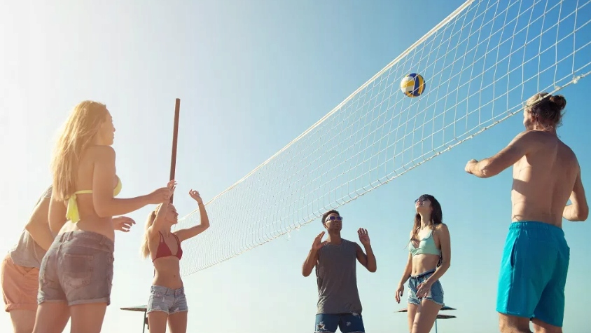 SIATKA DO SIATKÓWKI BADMINTONA 6M ZESTAW Z PIŁKĄ Długość siatki 6 m