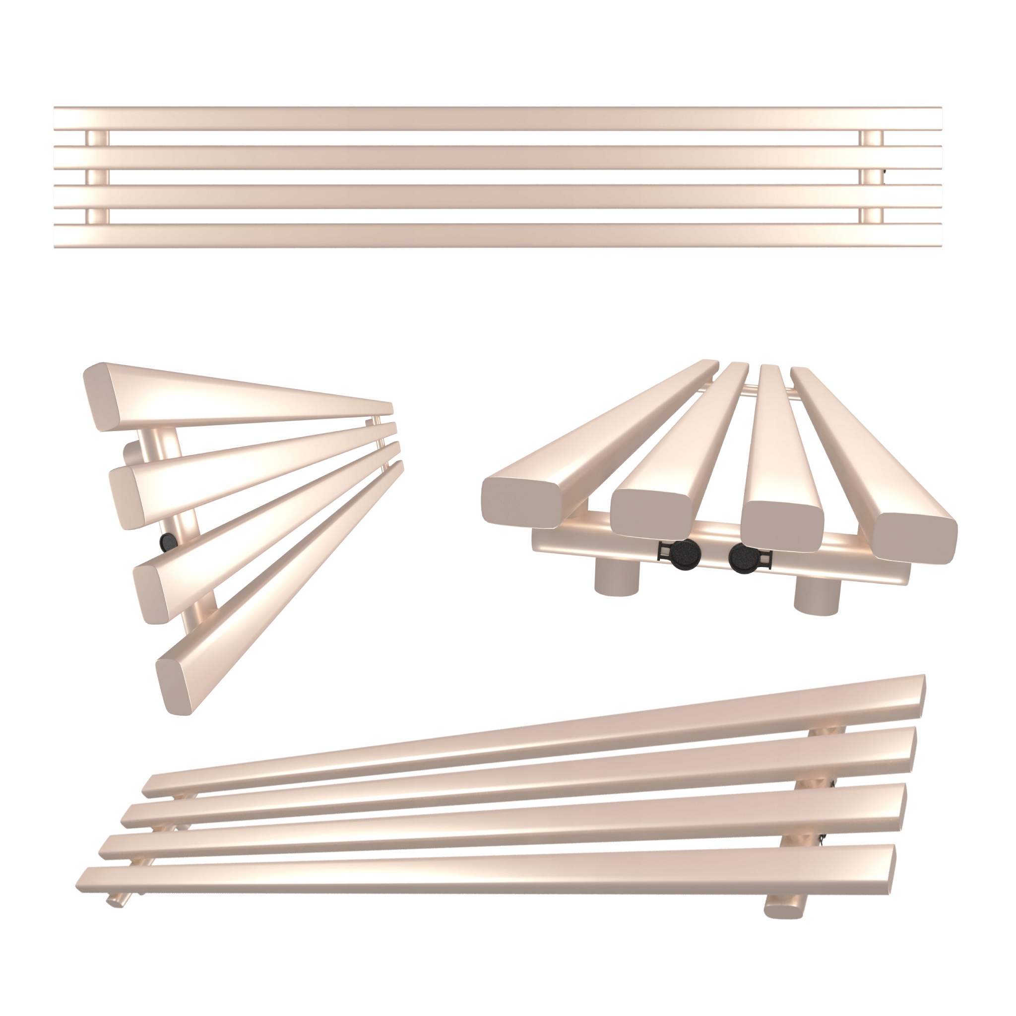 Horizontální Radiátor HORIZONT4 29x160 Zlatý Růžový