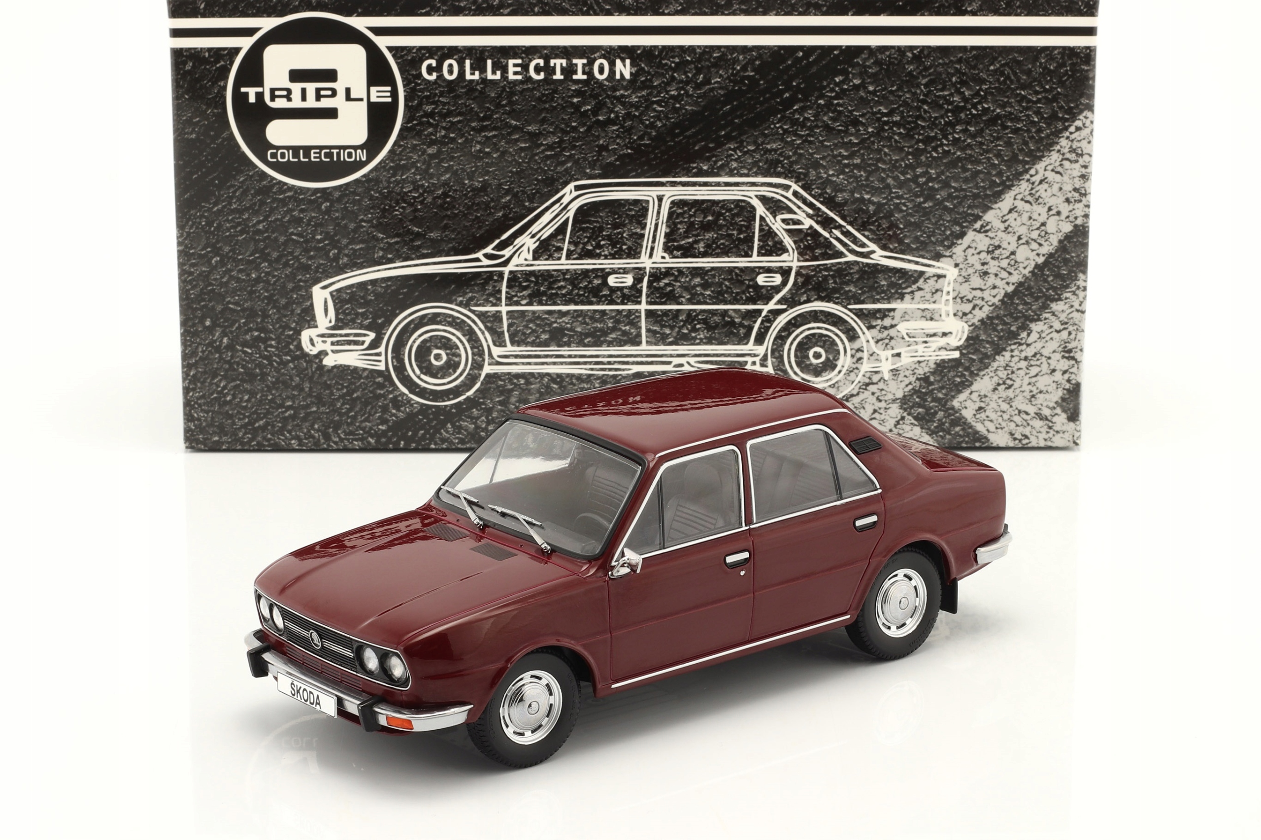 TRIPLE9 Škoda 120LS 1976-1990 Dark Red 1:18