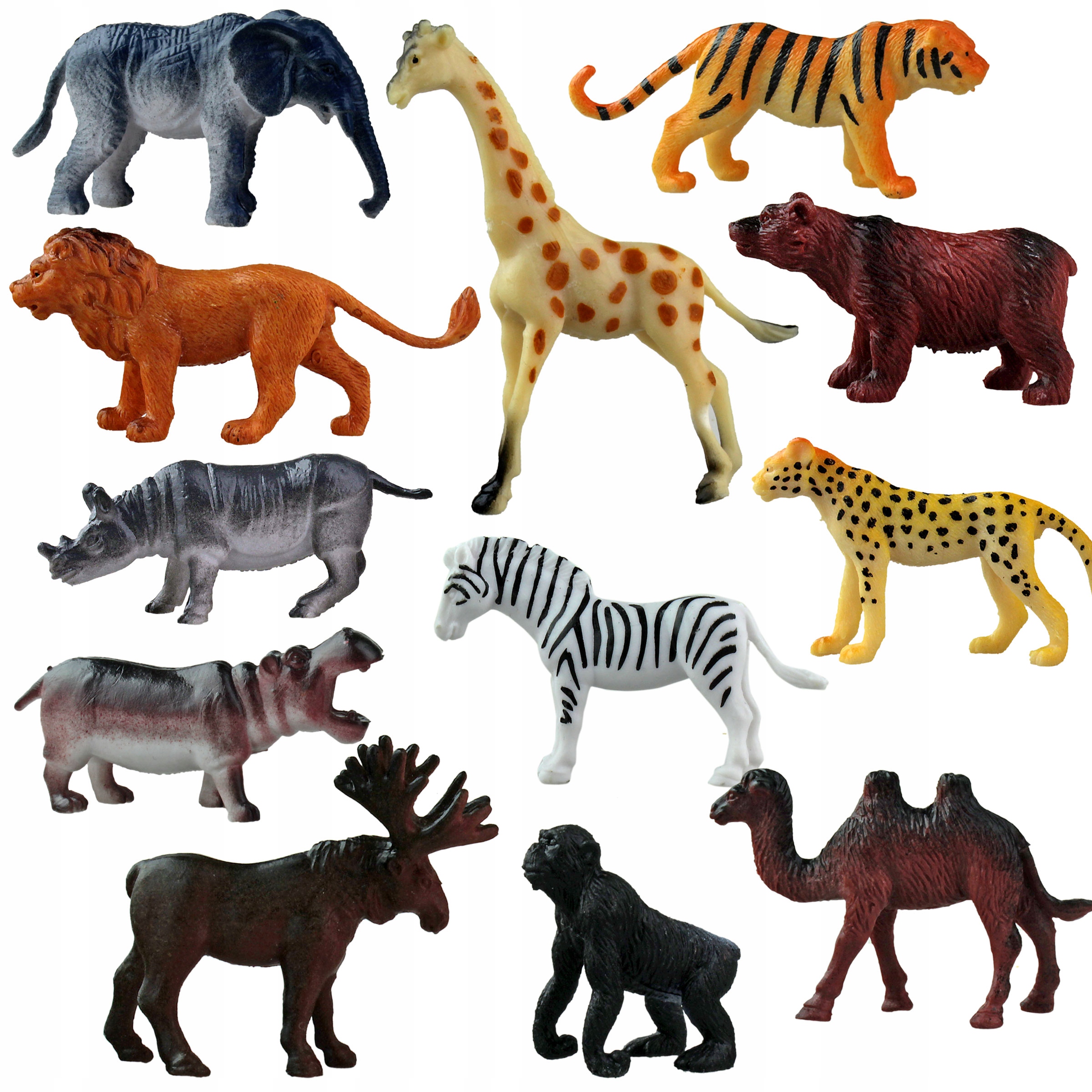 

Zwierzęta Dzikie zestaw 12 sztuk Figurki Zoo