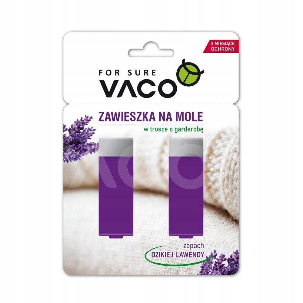 

Zawieszka na mole w żelu Lavender 2 szt Vaco