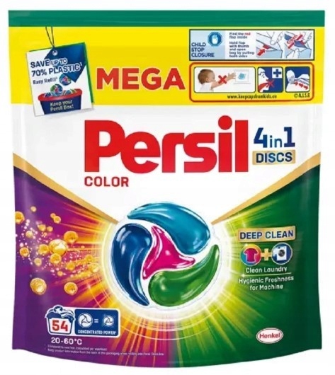 Levně Persil Color 4in1 Discs Kapsle na praní 54 kusů