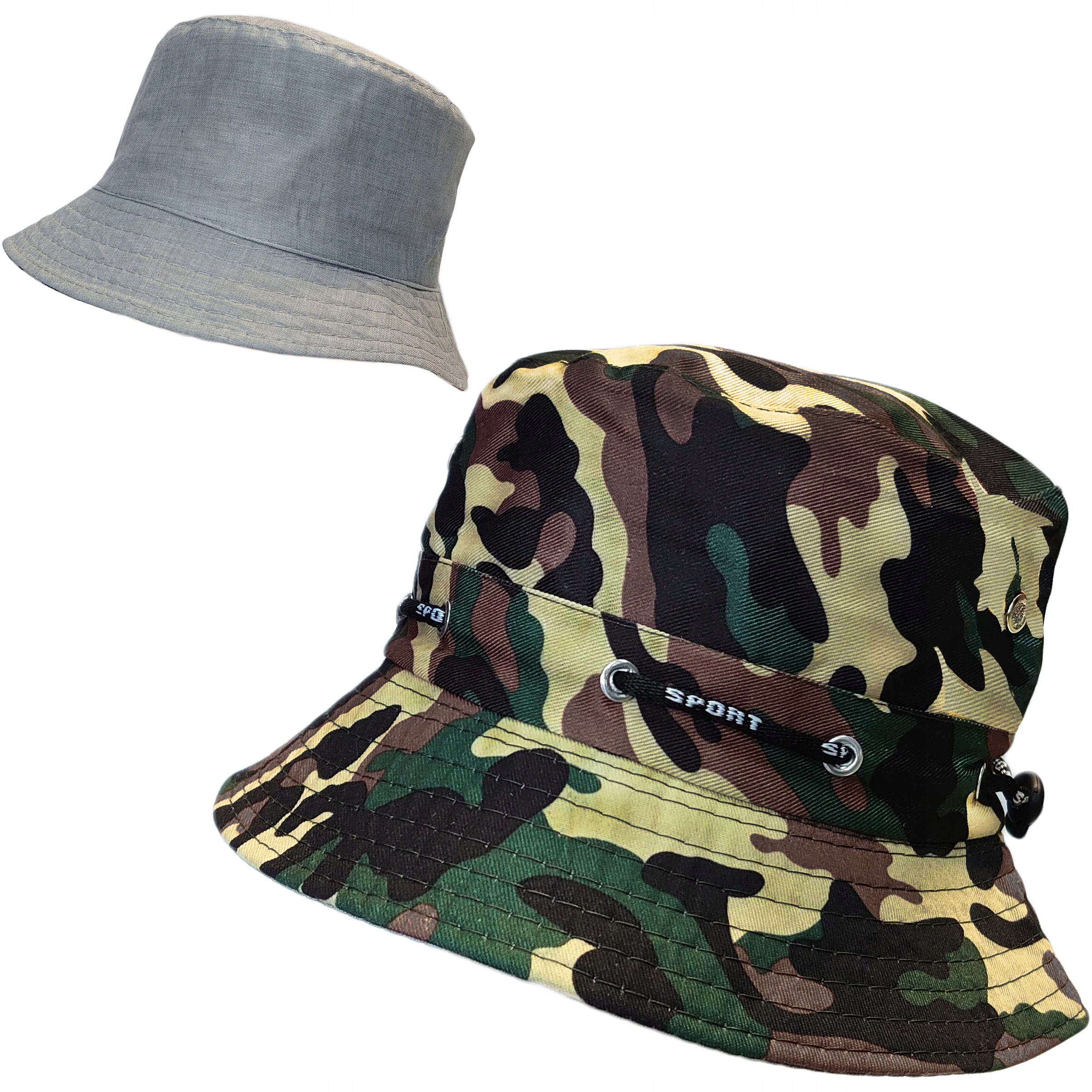 

Kapelusz Bawełniany Dwustronny Bucket Składany