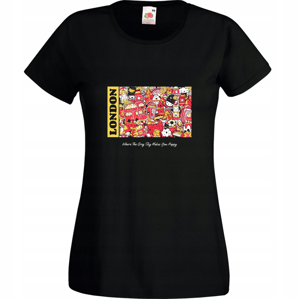 

Koszulka Londyn London Uk Anglia S czarna