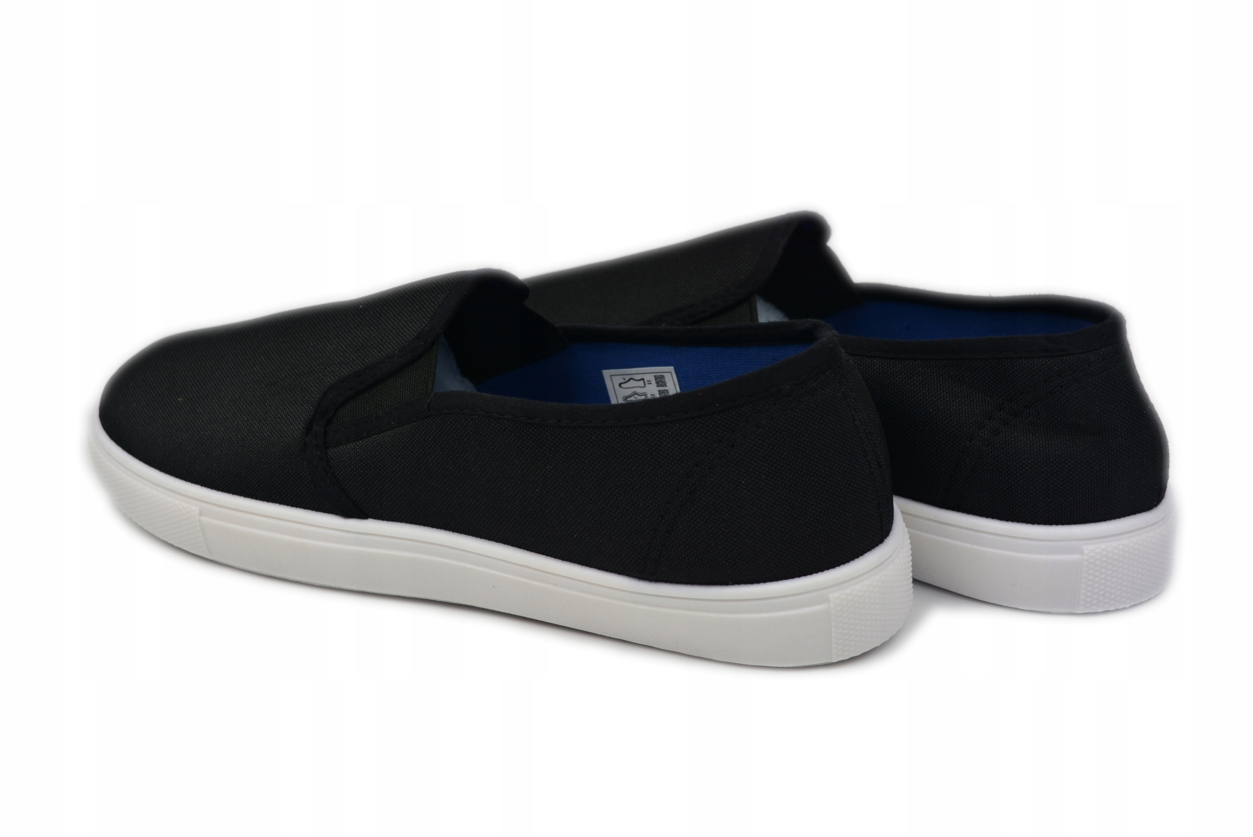 

Tenisówki Slip On Trampki Męskie Wsuwane Czarne 44