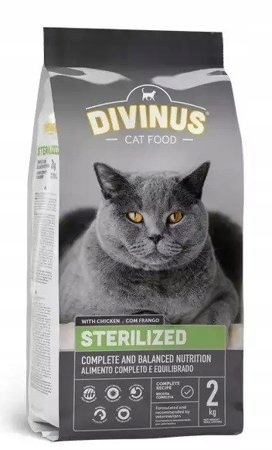 Levně Divinus Cat Sterilized Krmivo pro sterilizované kočky 2 kg