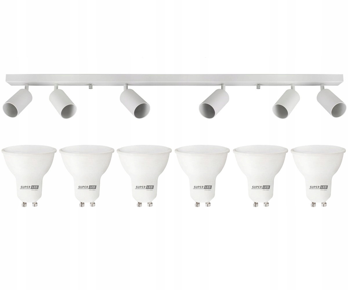 

Lampa sufitowa szyna spot oprawa 6x Led GU10
