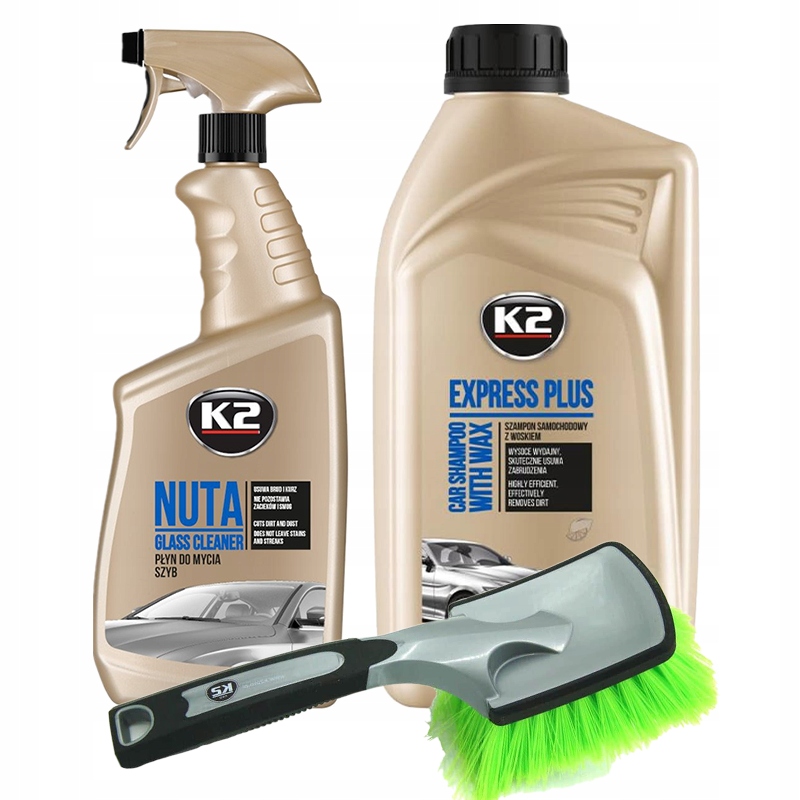 K2 Szczotka do mycia Szampon samochodowy Express Plus z woskiem 1L Płyn