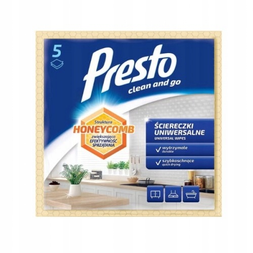 

Cleanic Presto Ścierki Suche Żółte