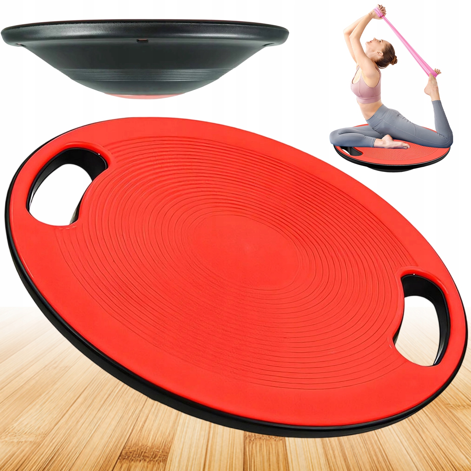 Platforma Do Balansowania 40 CM Czerwona Siłownia Fitness Trening Core