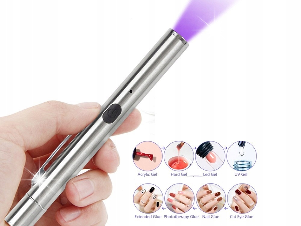 Led Uv svítilna jako propiska magnet tester Uv světla Aku nabíječka
