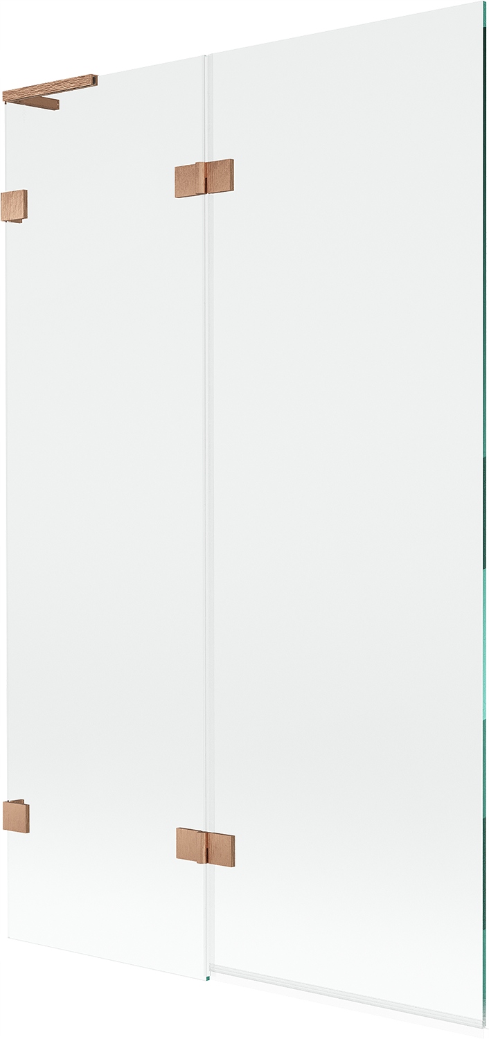 Mexen Lunar L vanová zástěna dvoukřídlá levá 110 x 150 cm, transparentní, k