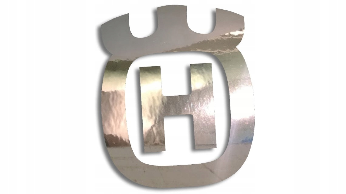 

Wycinana naklejka Husqvarna logo chrom