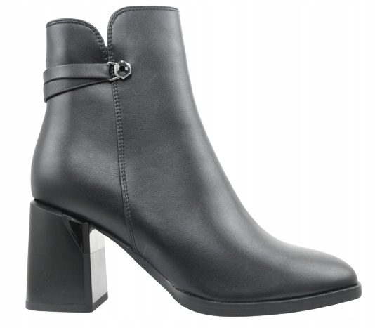 BOTKI DAMSKIE GOODIN GD FL 2085 CZARNE r.40 Rozmiar 40