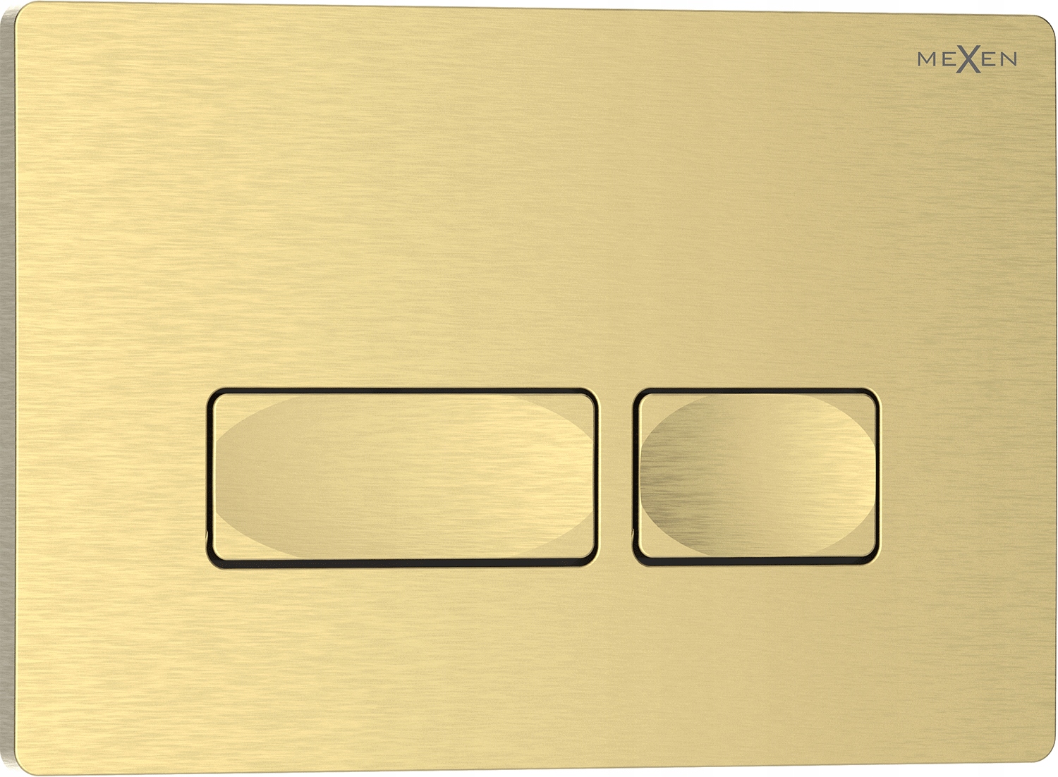 Mexen Tex 04 Przycisk Spłukujący Do Stelaża Wc Złoty Szczotkowany