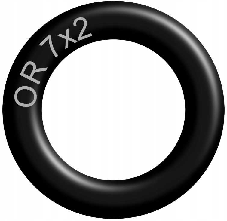 Oring 7x2 NBR70 gumowy uszczelniacz pierścień olejoodporny (10 szt)