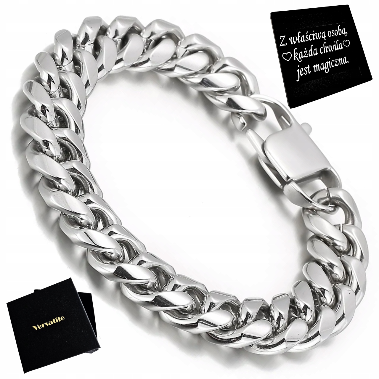 Pánský Náramek Z Oceli Ocel Nejvyšší Kvalita Versatile Premium