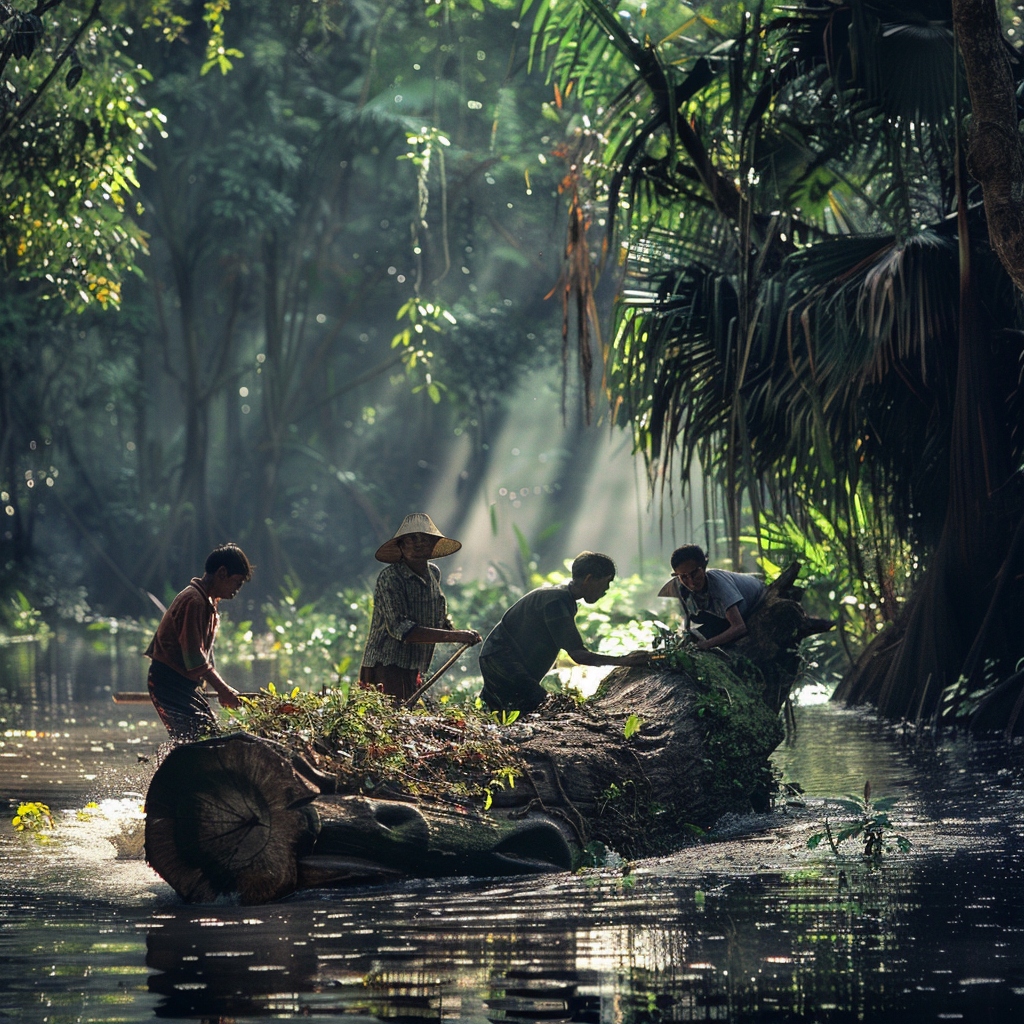 Podstawka pod kadzidełka Okrągła - Skamieniałe drzewo Marka inna