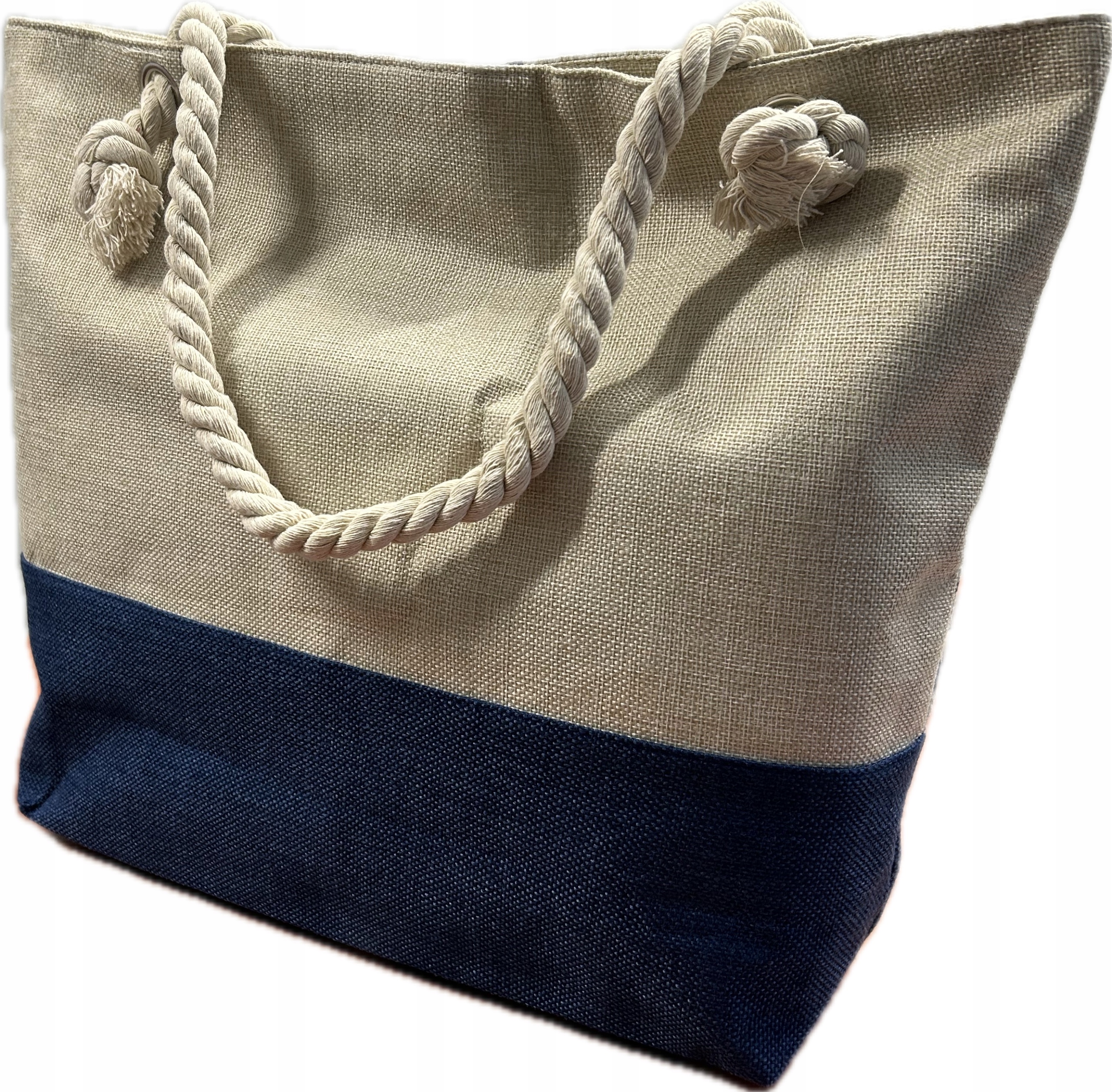 TORBA PLAŻOWA NA PLAŻĘ ZAKUPY PIKNIK DUŻA TOREBKA BAWEŁNIANA XL Kod producenta PROFI SELLER 804-3