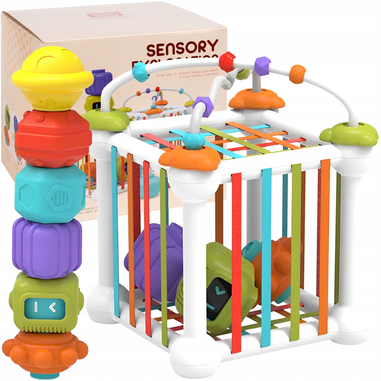

Sorter Klocków Elastyczna Kostka Sensoryczna Gumki