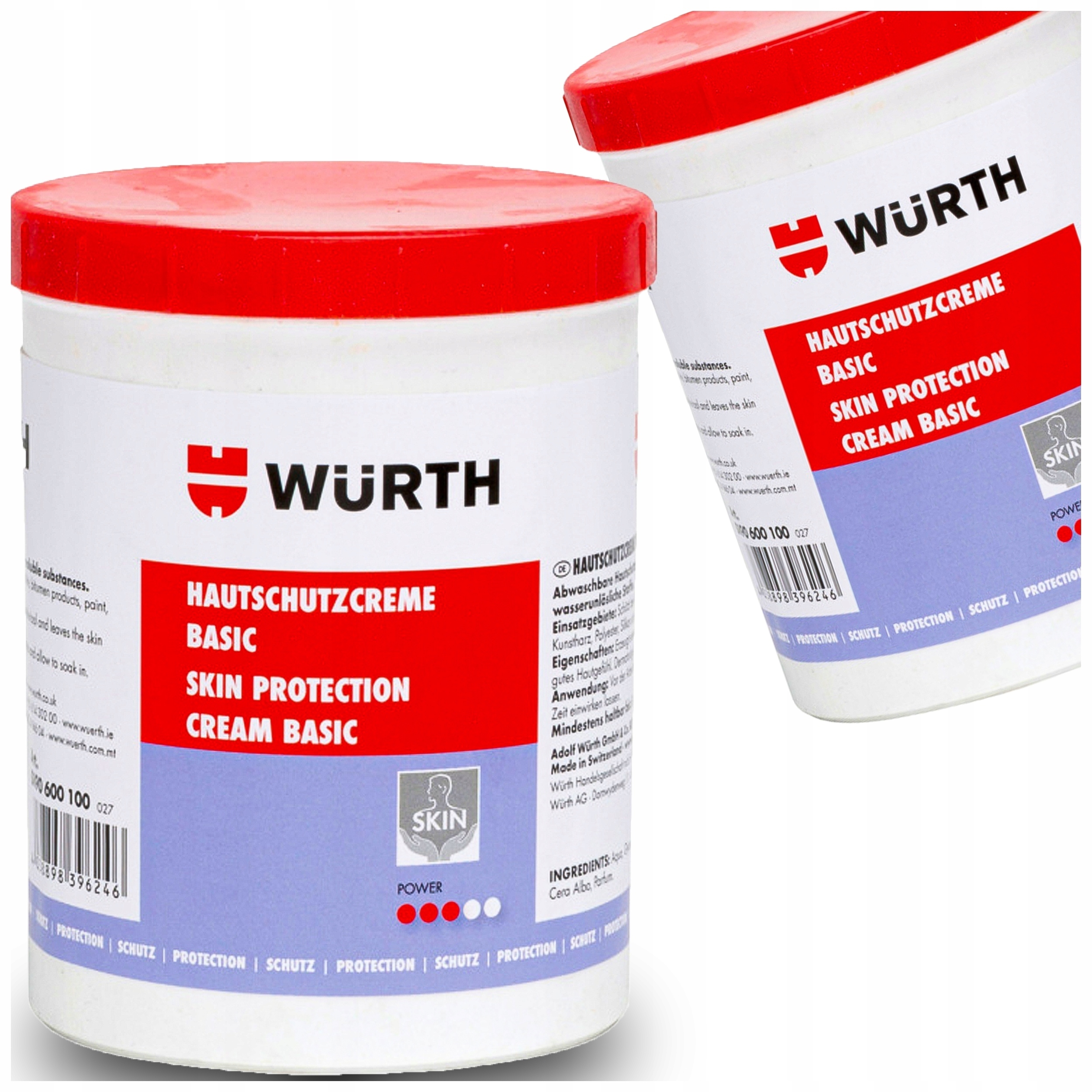 Pasta Krem Ochronny Do Rąk Skóry Zapobiega Zabrudzeniu Basic 1l Wurth