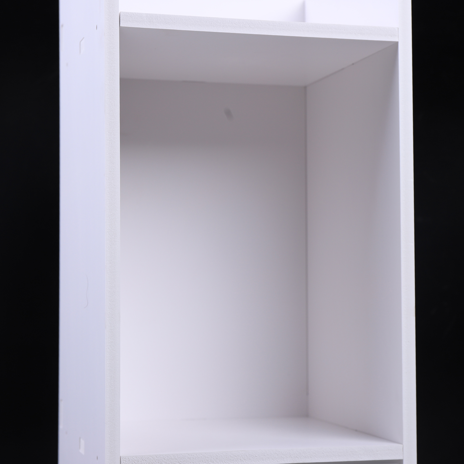 SZAFKA ŁAZIENKOWA AŻUROWA 80cm BIAŁA SŁUPEK REGAŁ Wykończenie matowe