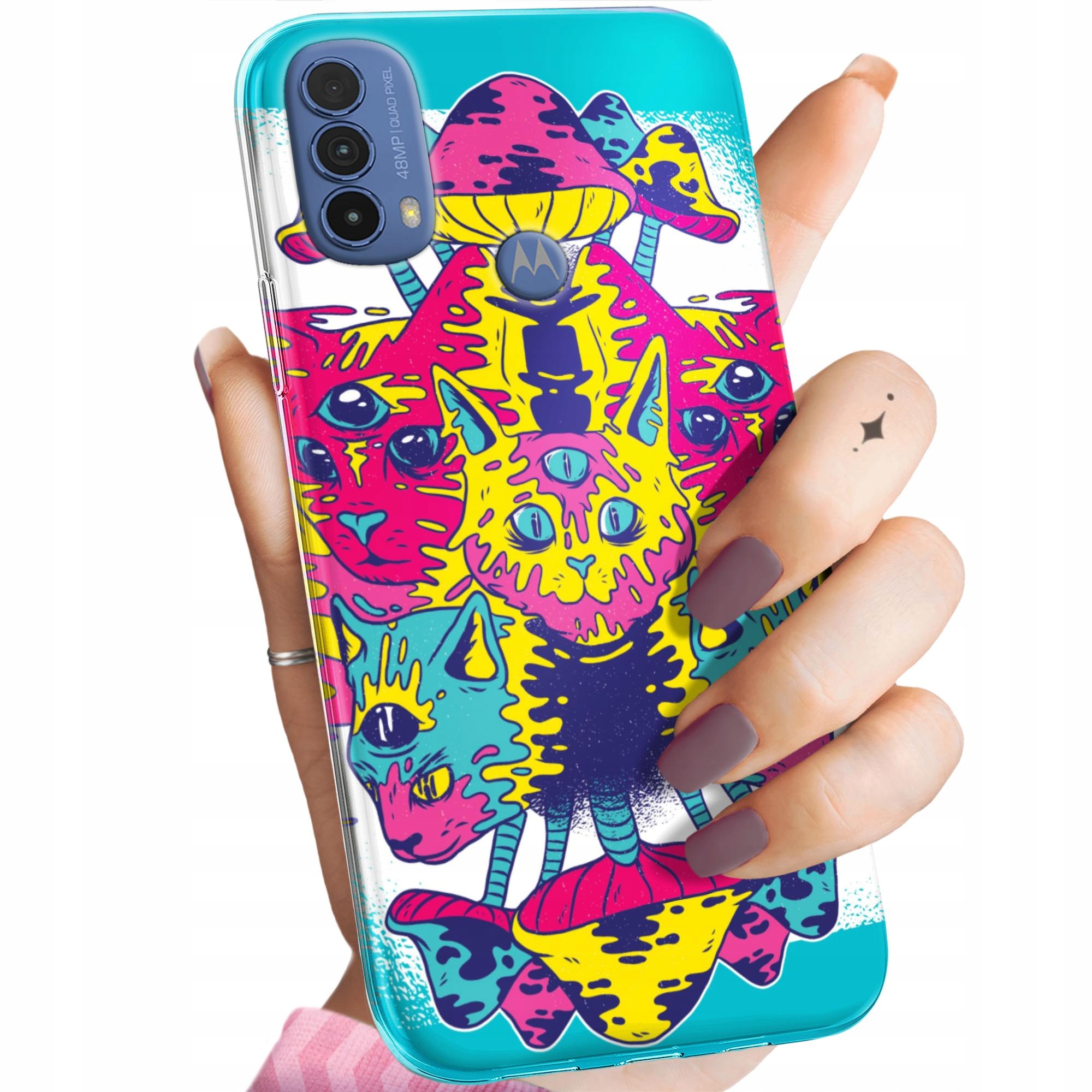 Etui Do Motorola Moto E30 E40 Psycho Lsd Psychodelic Grzybki Case