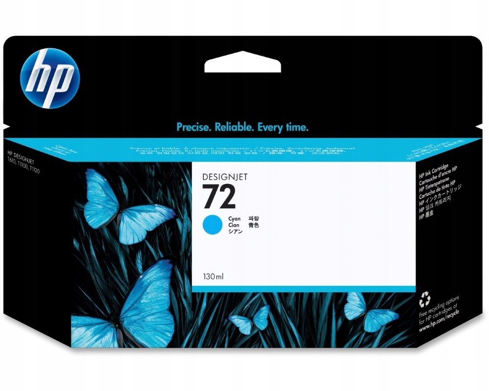 Hp (72) Cyan ink. náplň pro Dj T1100, 130ml, C9371A originál