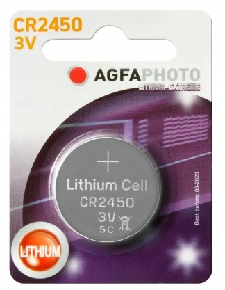 

Bateria guzikowa litowa AgfaPhoto CR2450 3V 2450