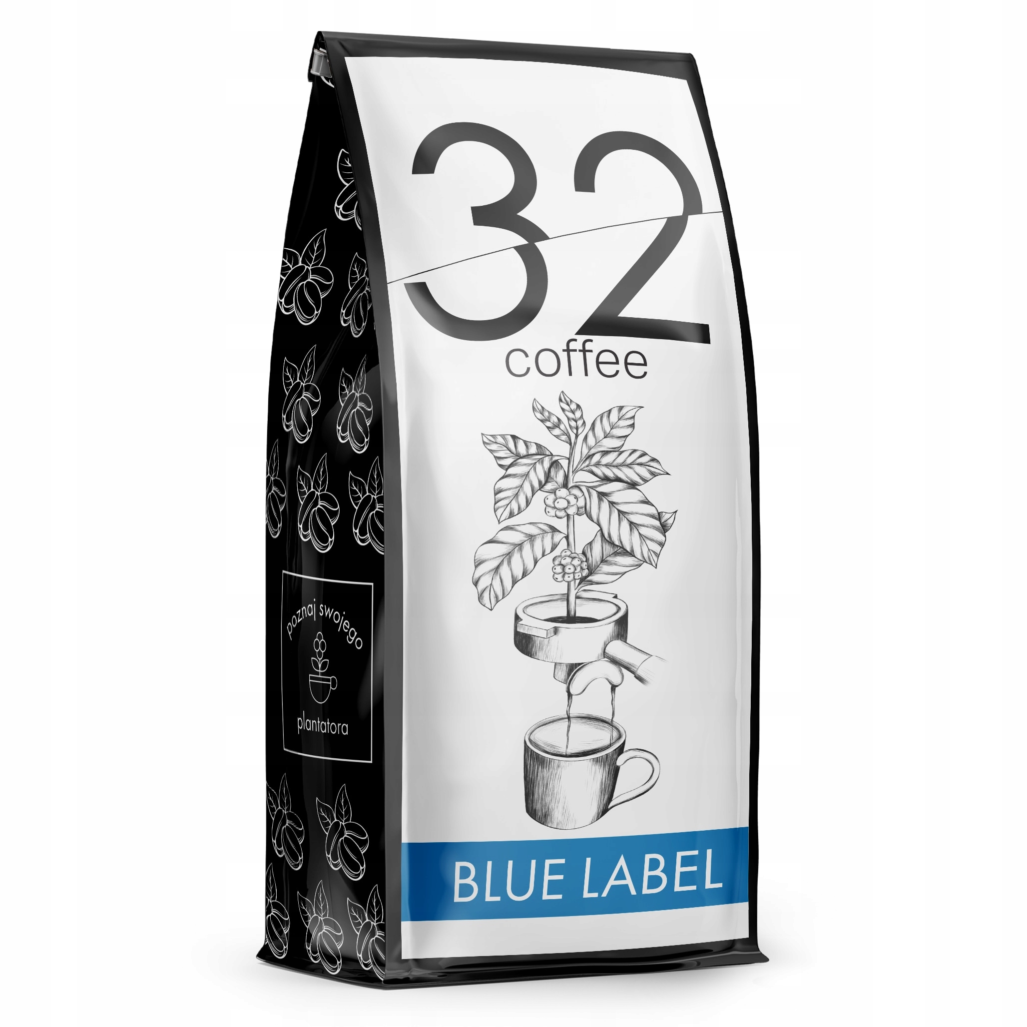 Levně Káva zrnková 1kg 32Coffee Blue Label Čerstvě pražená-100% Arabica-blue Orca