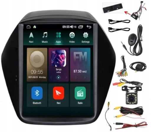 Rádio Navigácia Android Hyundai IX35 2009-2015 Usb Wifi Bluetooth 2 Gb 64 Gb