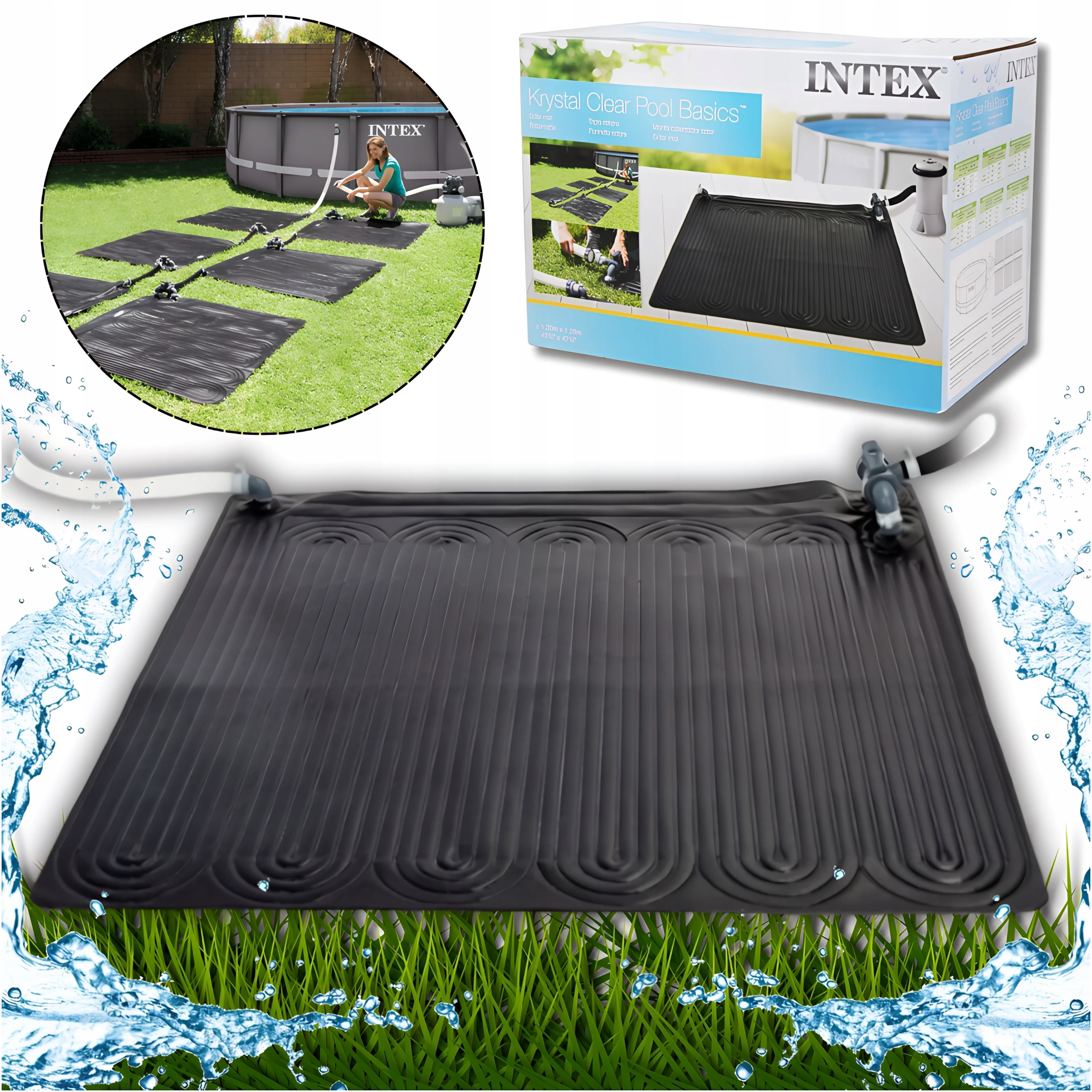 Mata Solarna Podgrzewacz Wody W Basenie 120 x 120 Intex Model 2025