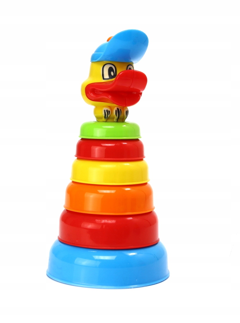 

Polska Piramidka Układanka 26cm Kółeczka Kaczor