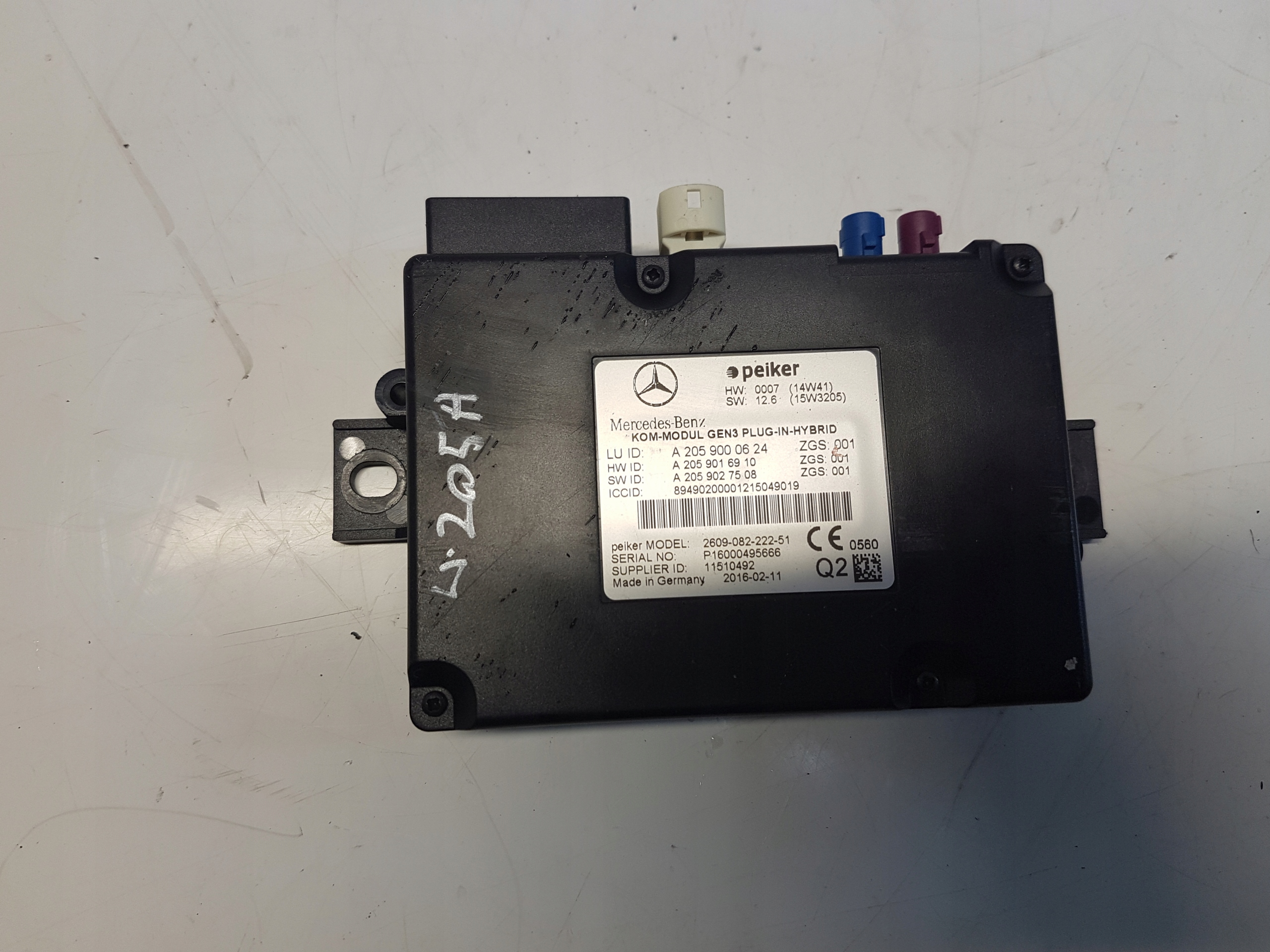 MERCEDES W205 module control unit telefonu telematic A2059000624