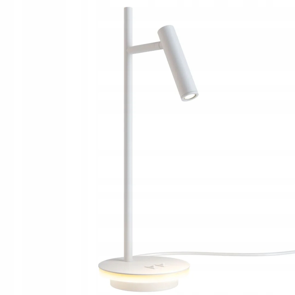 Moderná stolová lampa s bielou Led rúrkou 45 cm 3000K do spálne Maytoni