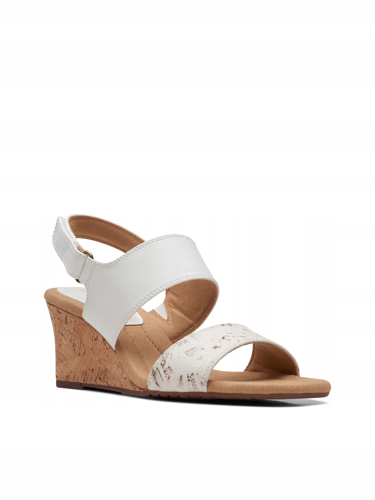 Clarks Sandały Kyarra Faye 26171238 White Leather