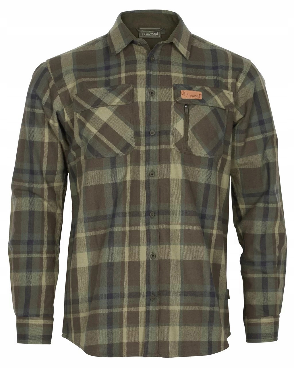 Koszula myśliwska Pinewood Lappland Rough Flannel 5487 Green/Brown XL
