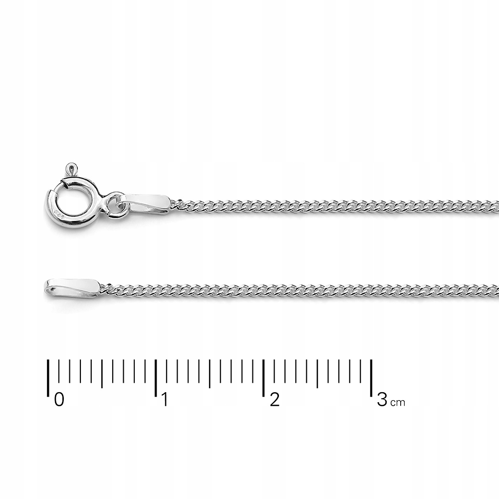 

Łańcuszek srebrny Ag925 pancerka 1,2mm,2,8g70cm