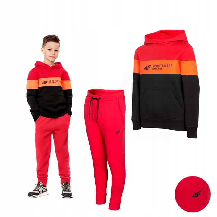 

Komplet Chłopięcy Dresowy 4F Bluza Spodnie Dres
