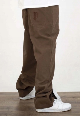 Kalhoty Prosto Pants Baggy Reverse swamp hnědé