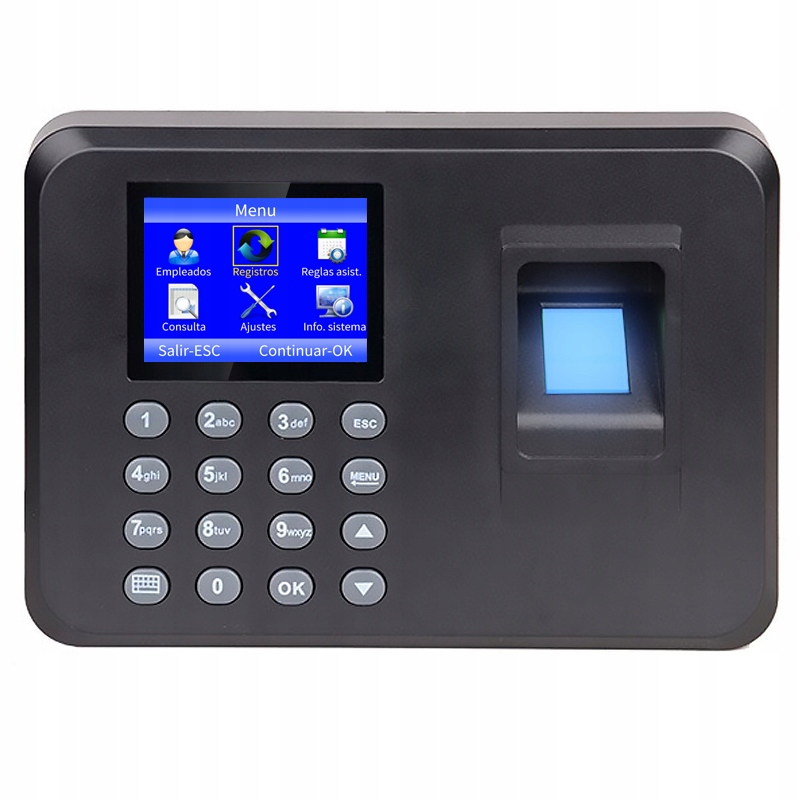 CZYTNIK CZASU PRACY ODCISK PALCA HASŁO WYŚWIETLACZ KOMPAKTOWY EAN (GTIN) 5907614662370